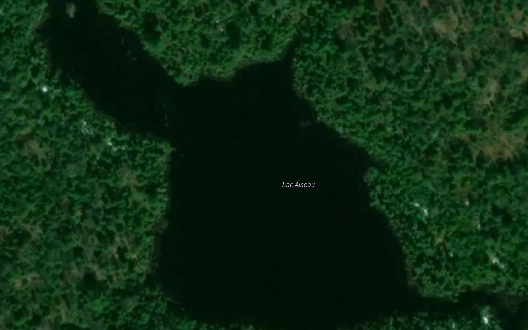 Satellite map of the Lac Aiseau