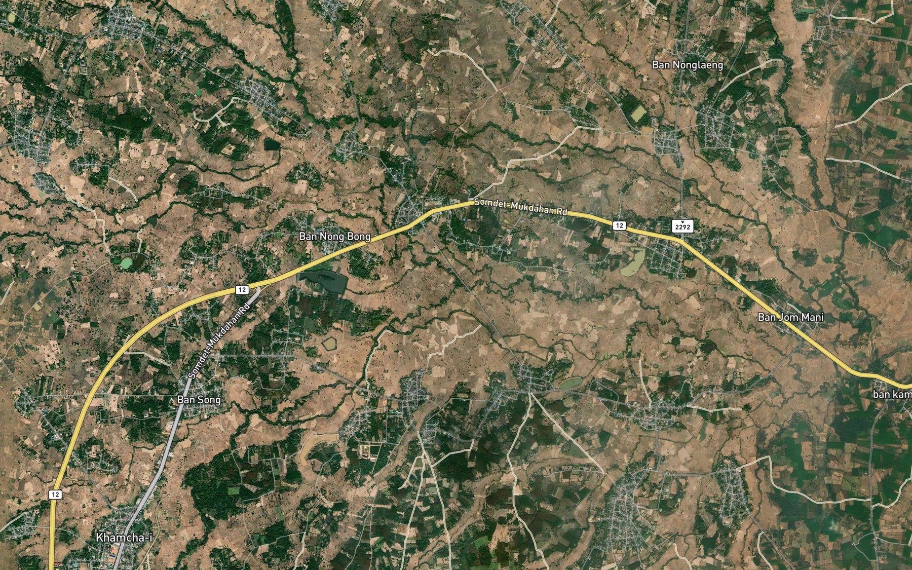 Satellite map of the Huai Noi