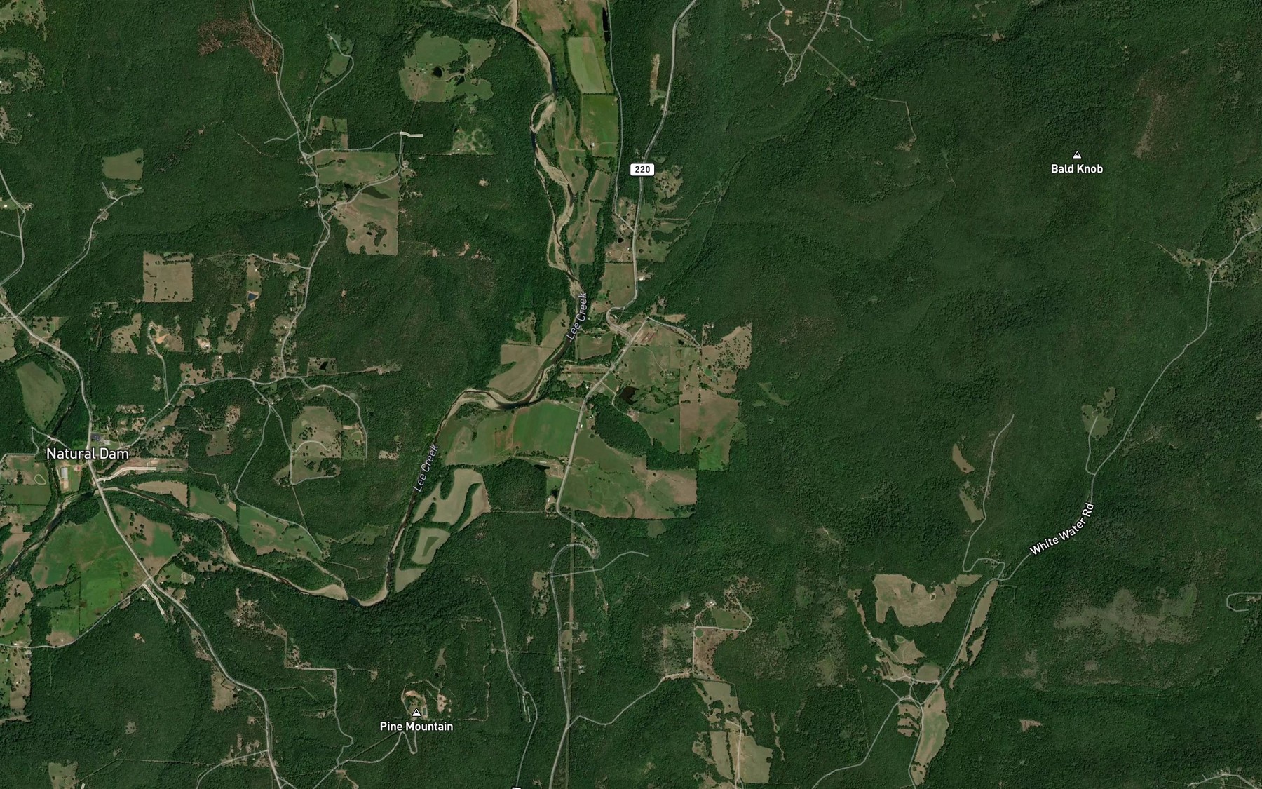 Satellite map of the Swearinger Lake
