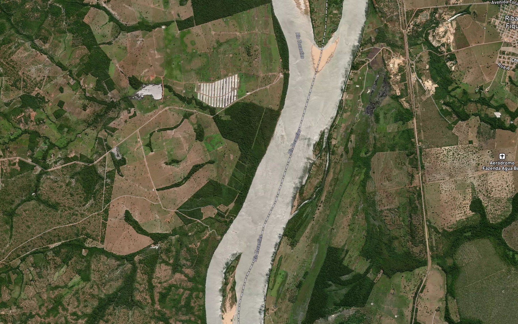 Satellite map of the Corrego Bom Jardim