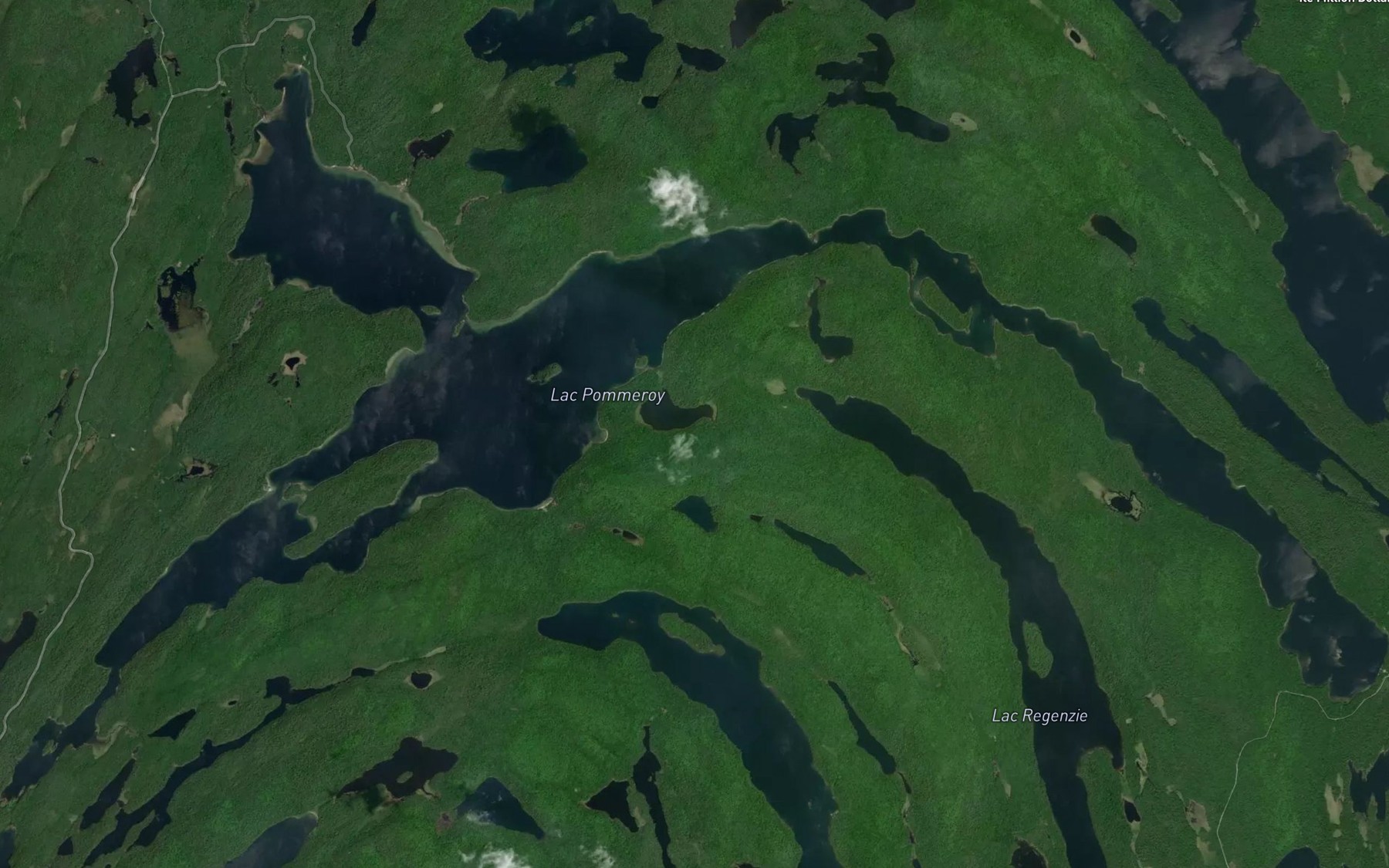 Satellite map of the Baie Courchesne