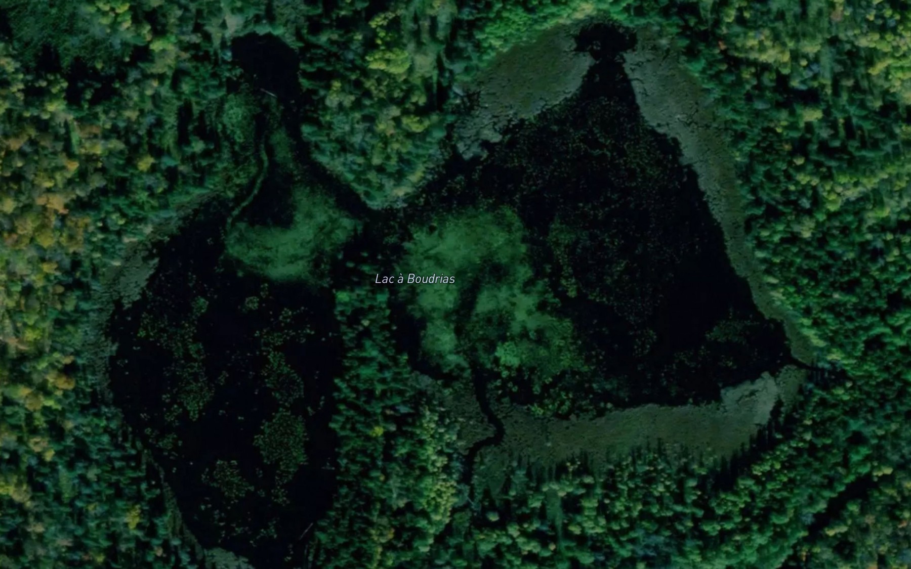 Satellite map of the Lac a Boudrias