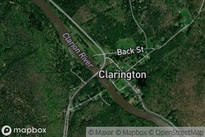 Satellite map of the Cherry Run