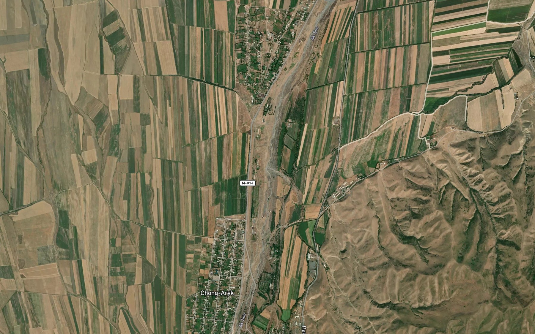 Satellite map of the Kara-Suu
