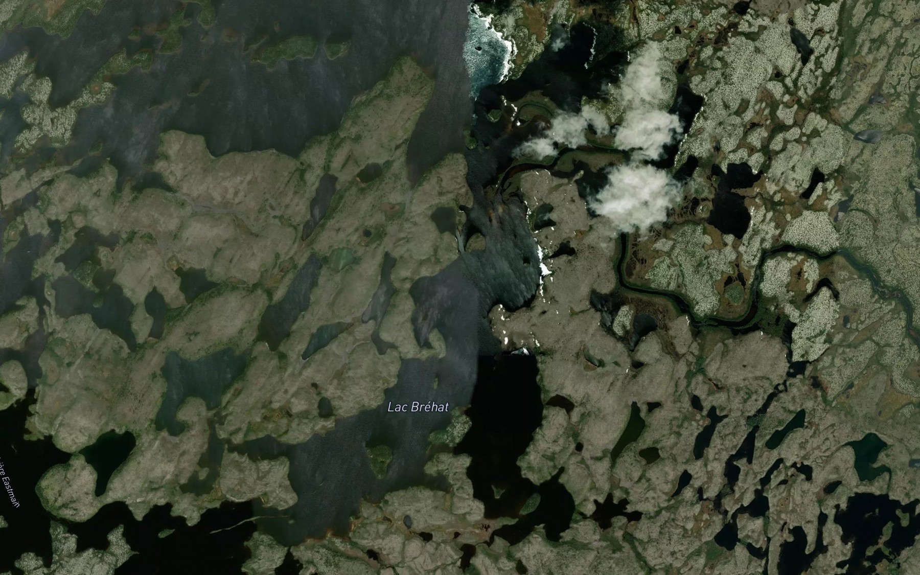 Satellite map of the Riviere des Quatre-Temps