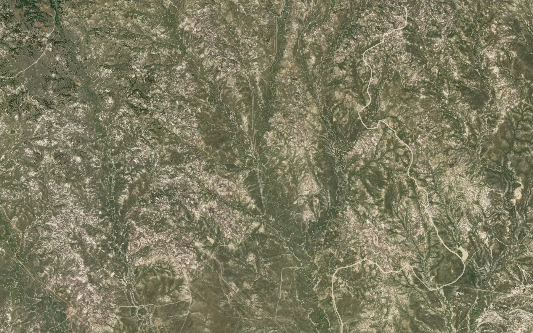 Satellite map of the Peterson Prong