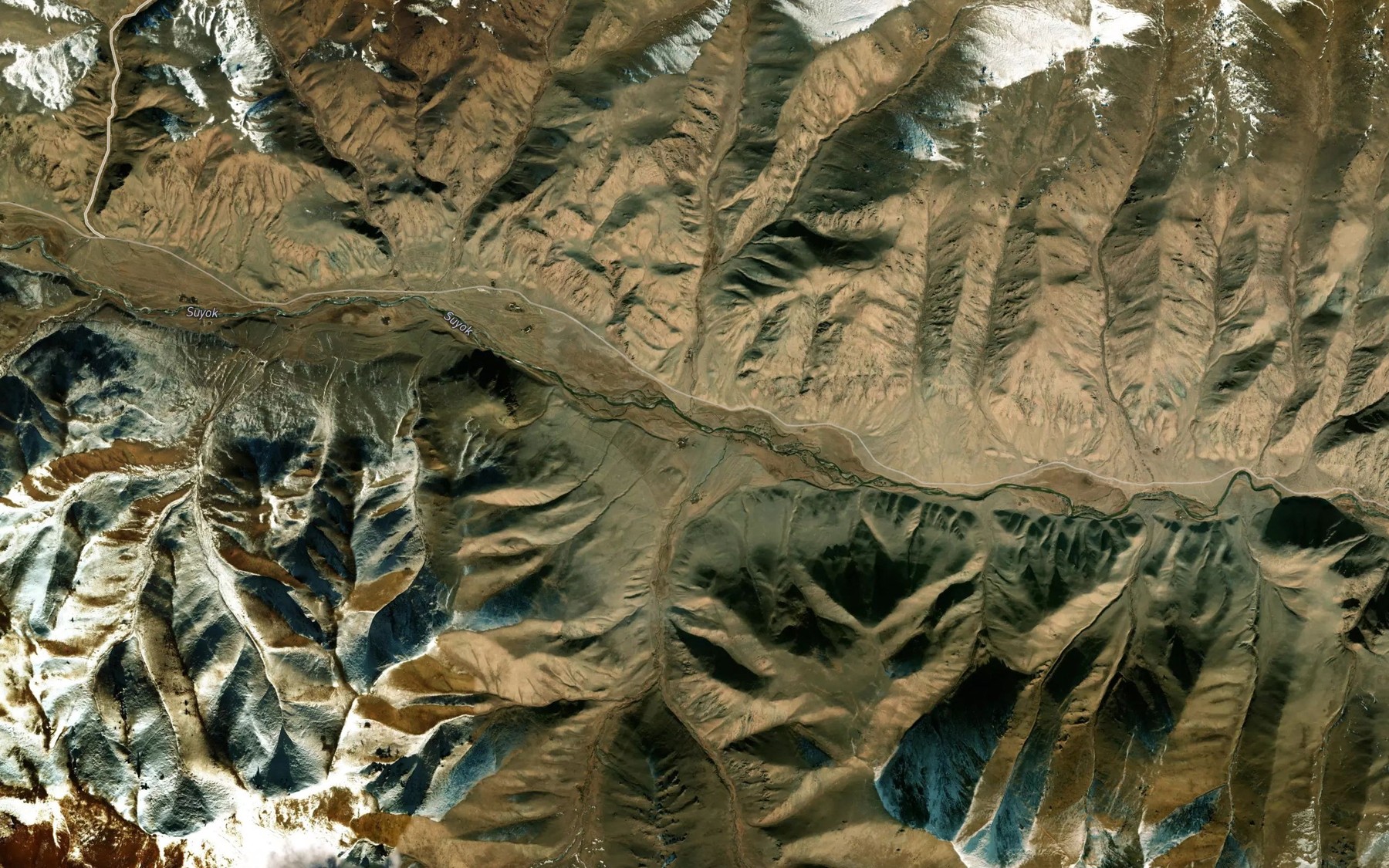 Satellite map of the Saryk