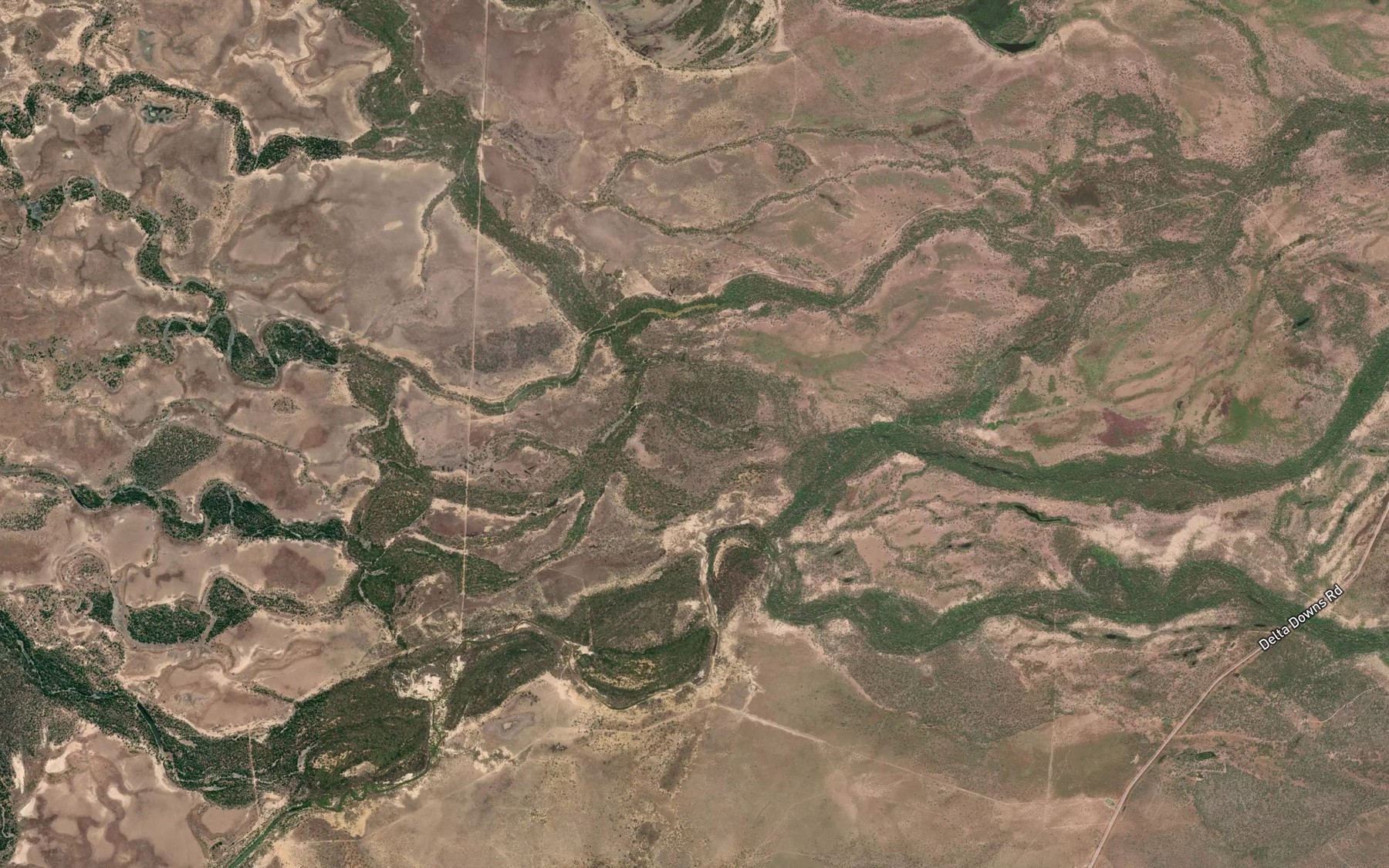 Satellite map of the Station Creek