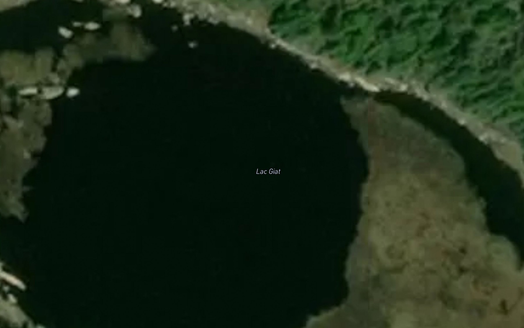 Satellite map of the Lac Giat