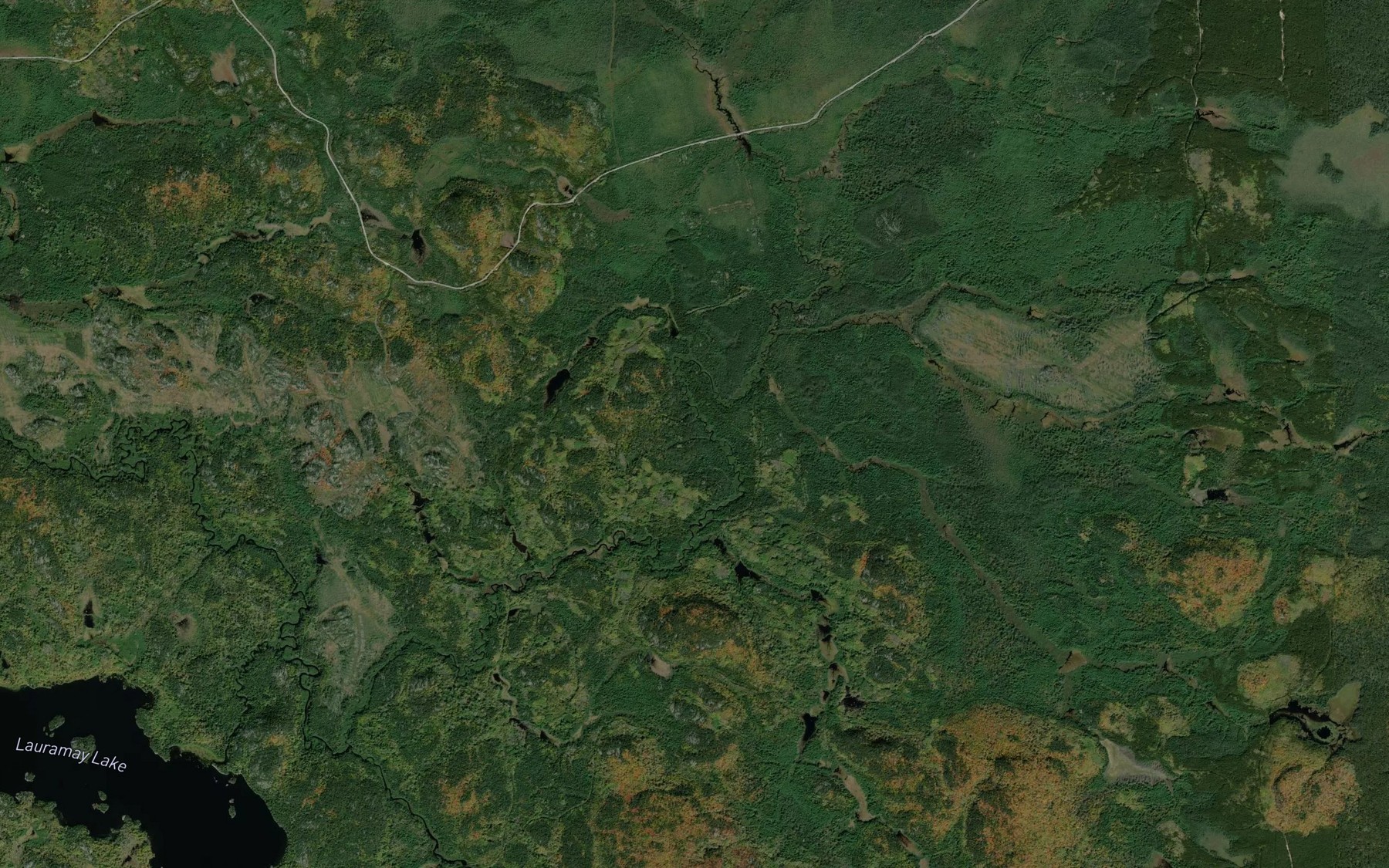 Satellite map of the Gourlay Creek