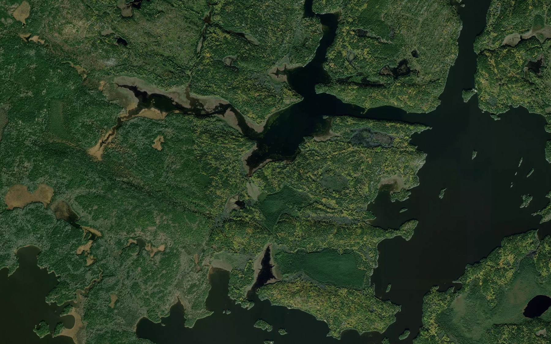 Satellite map of the Indian Bay