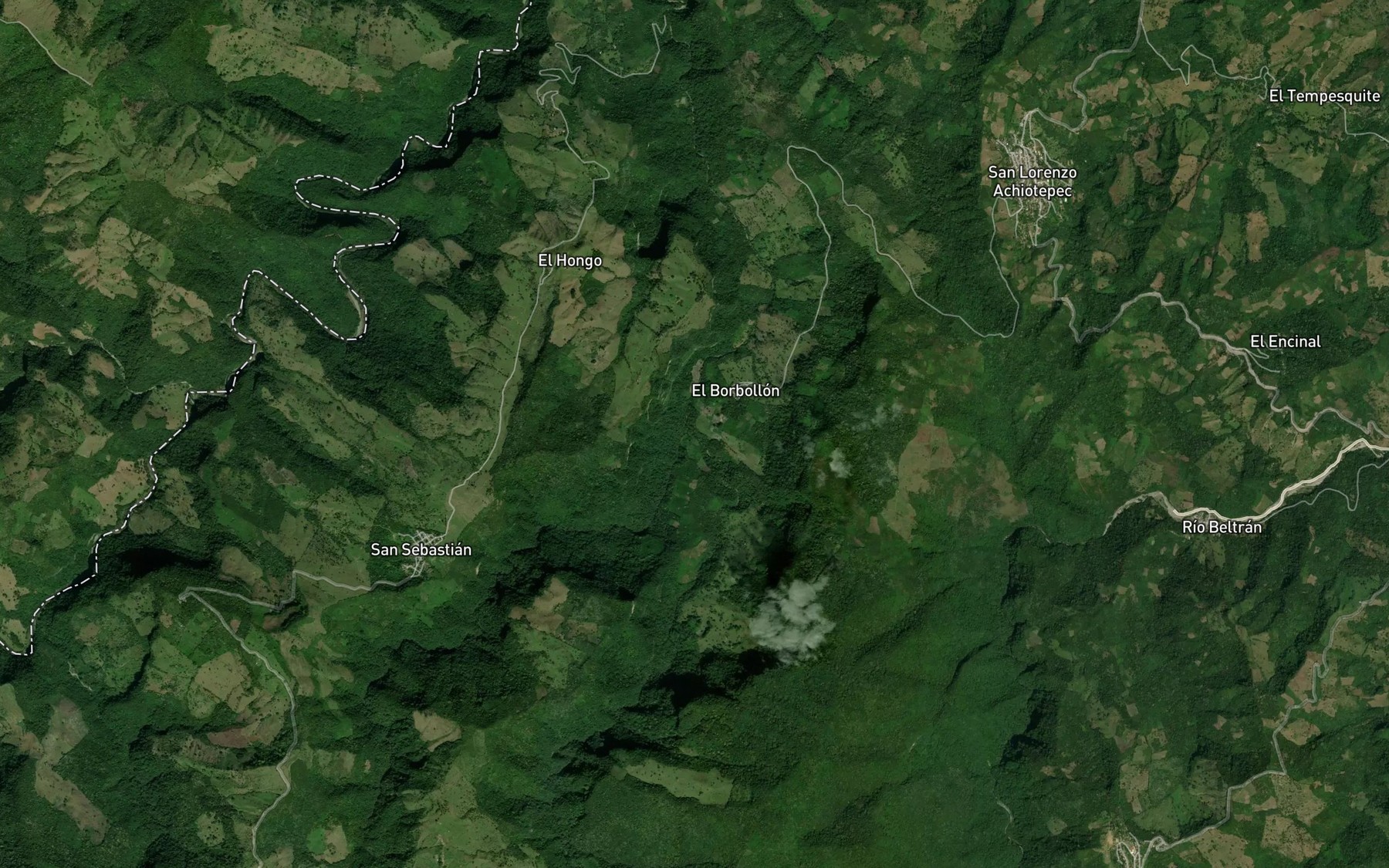 Satellite map of the Calabos