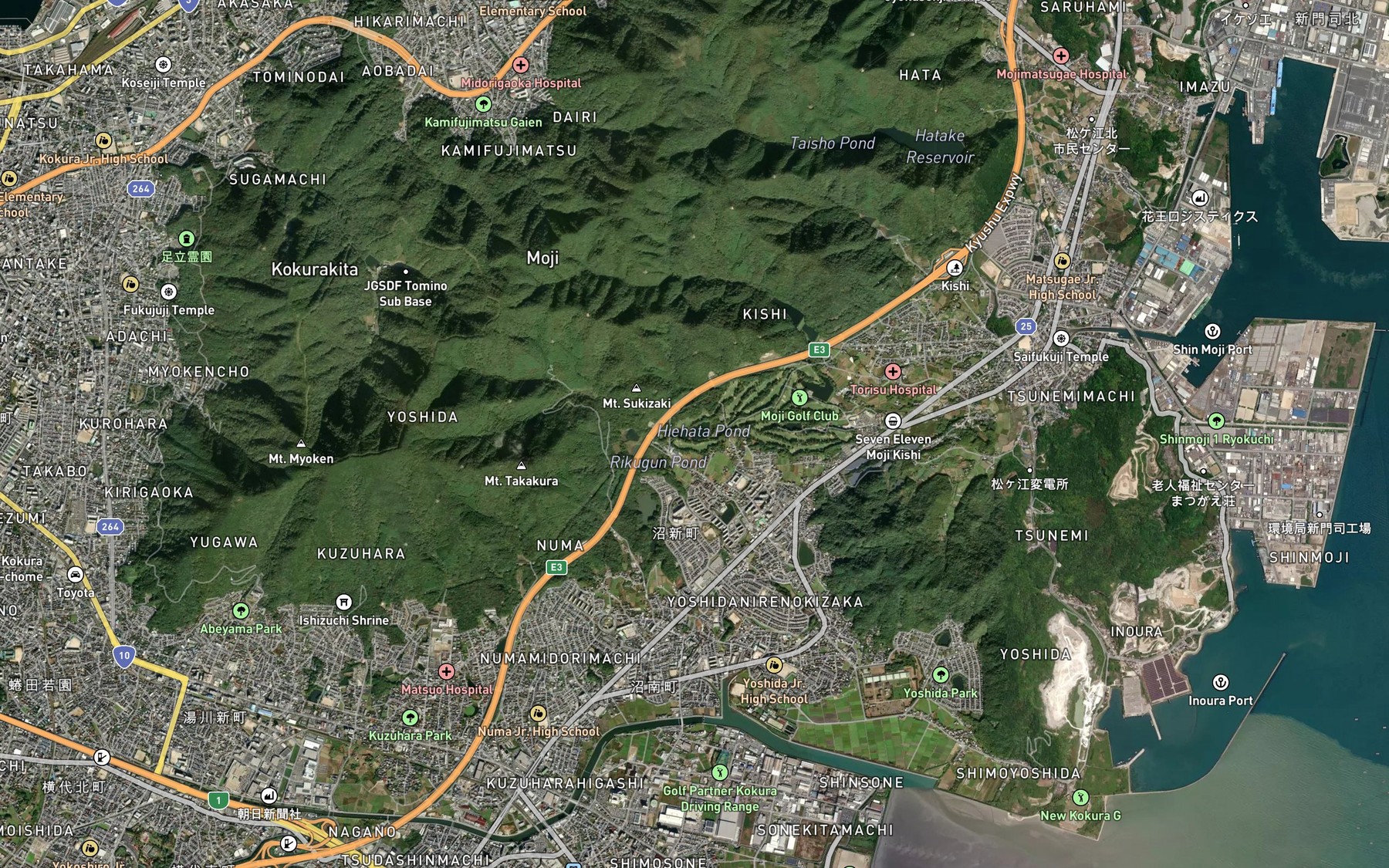 Satellite map of the Hiebata Ike