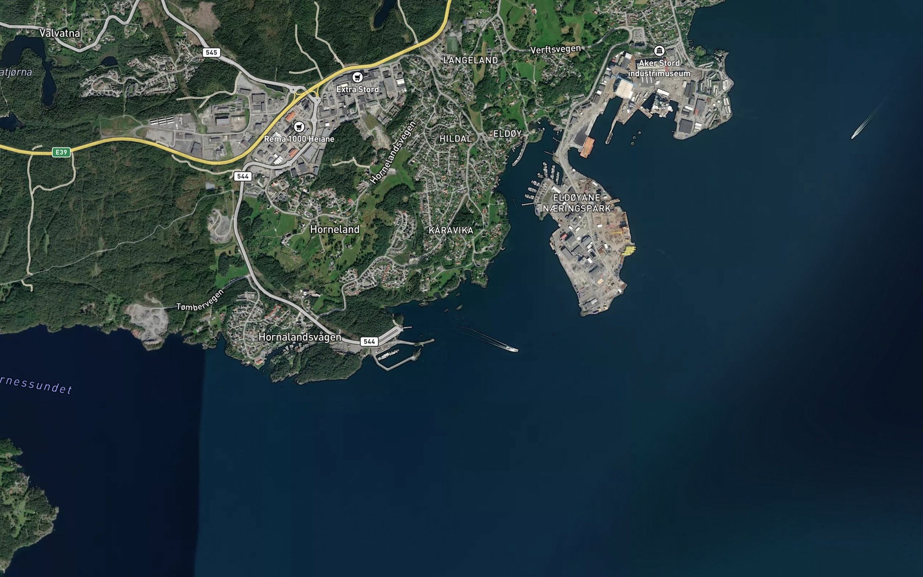 Satellite map of the Dagfinnsvika