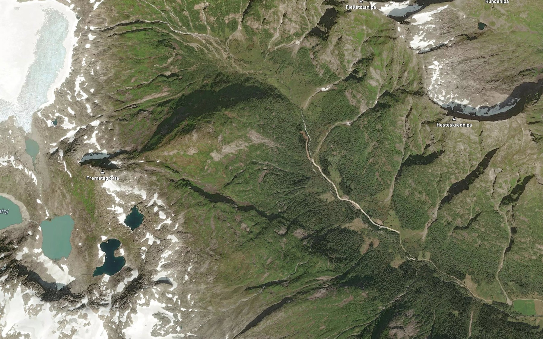 Satellite map of the Botnagrovi