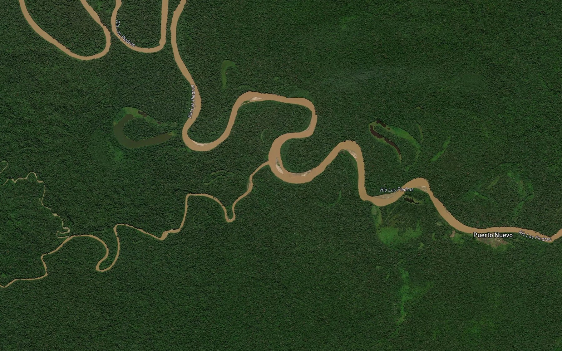 Satellite map of the Rio Cariyacu