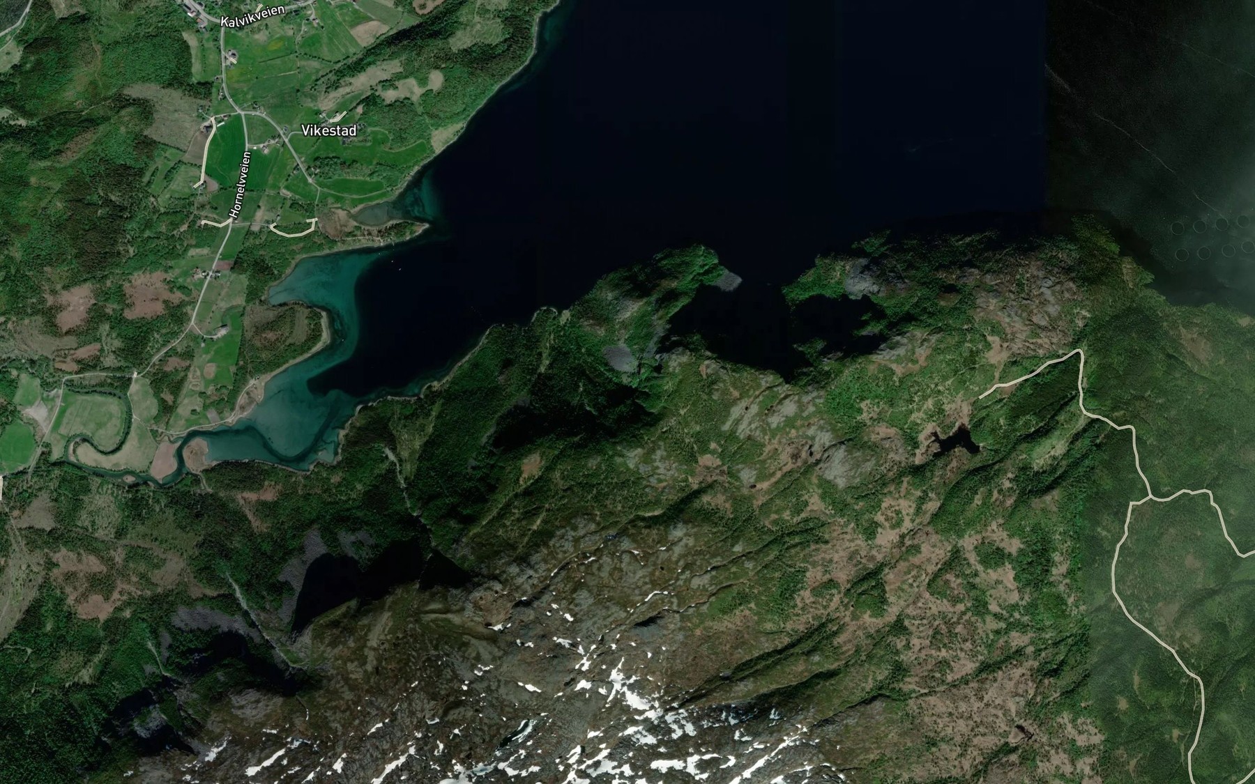 Satellite map of the Saltbuvikbekken