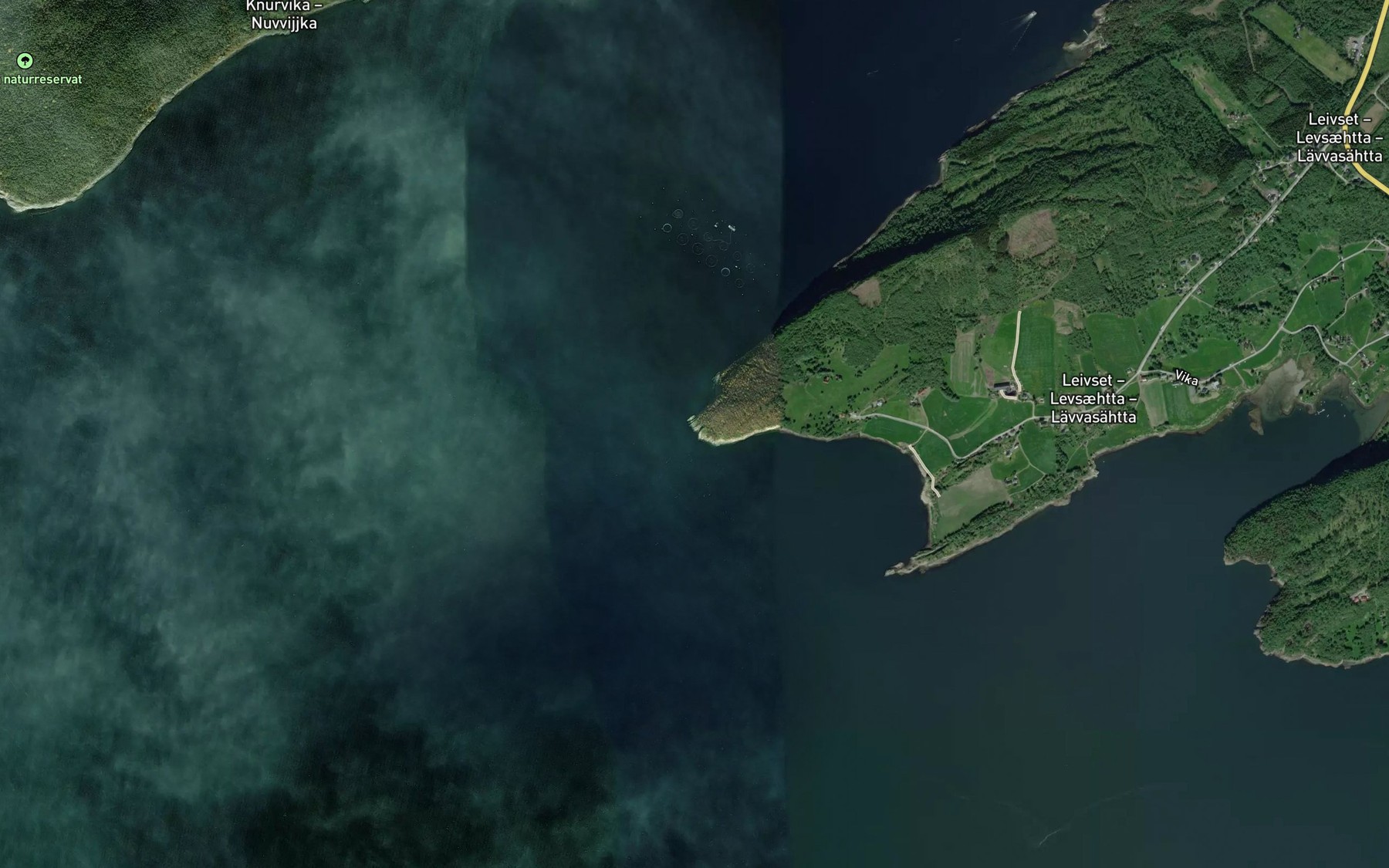 Satellite map of the Bukkvika