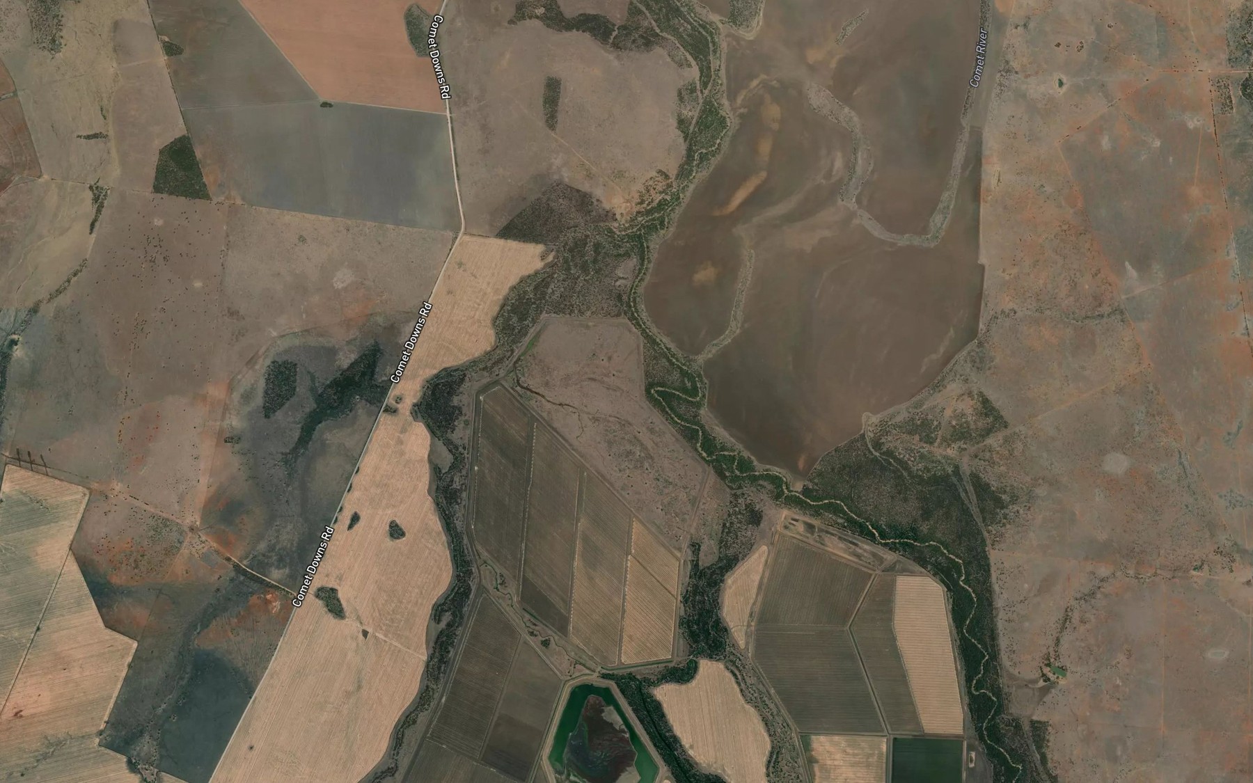 Satellite map of the Orion Creek