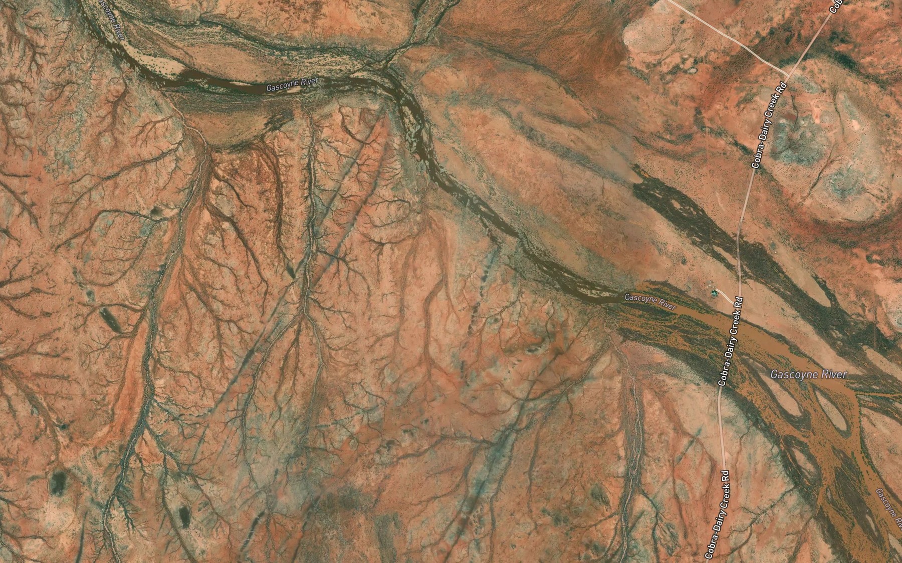 Satellite map of the Camel Pool