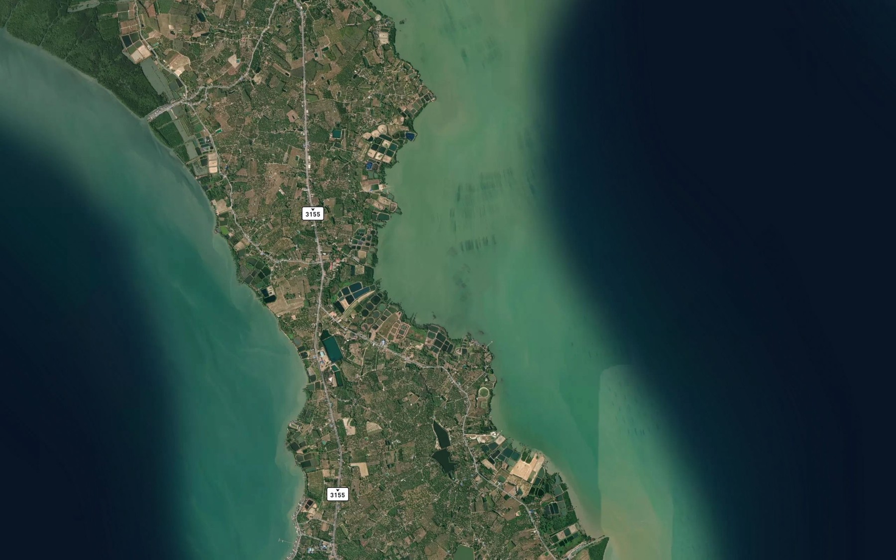 Satellite map of the Ao Yai