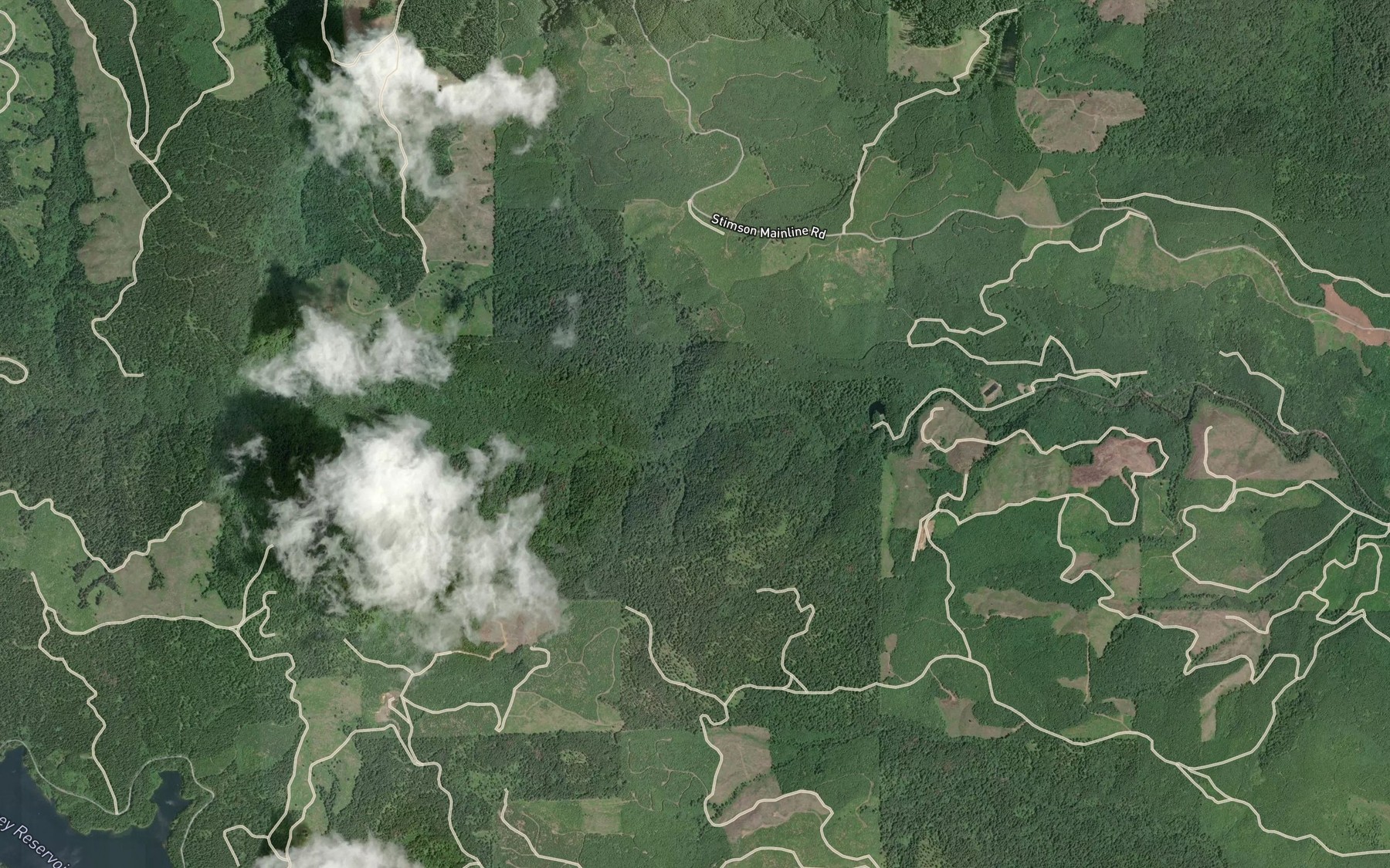 Satellite map of the Lee Creek