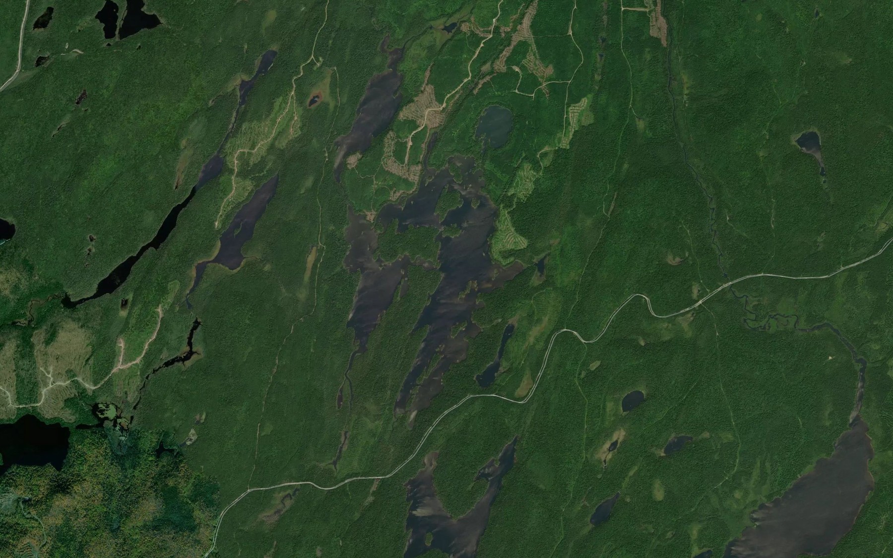 Satellite map of the Lac Daillon