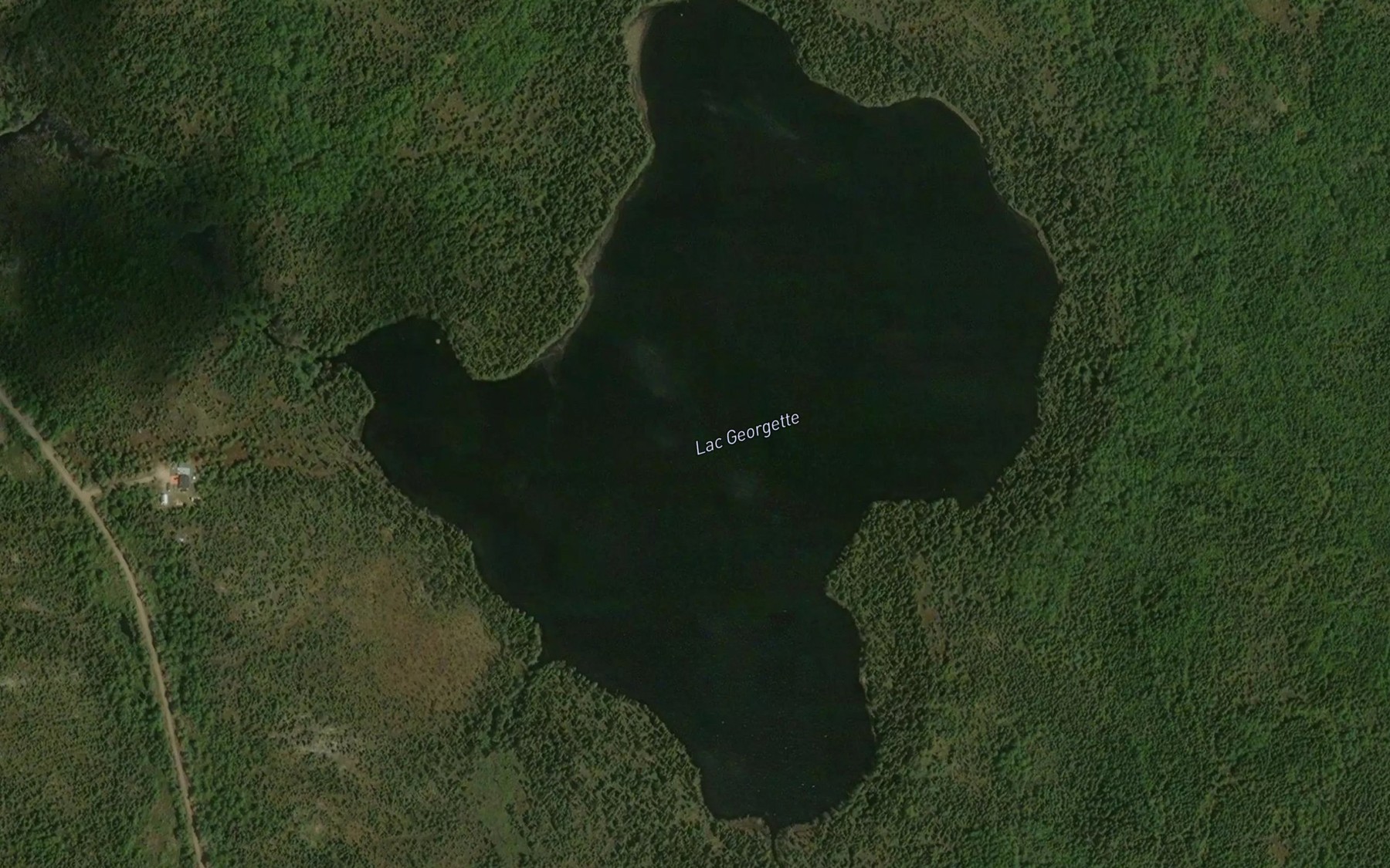 Satellite map of the Lac Georgette