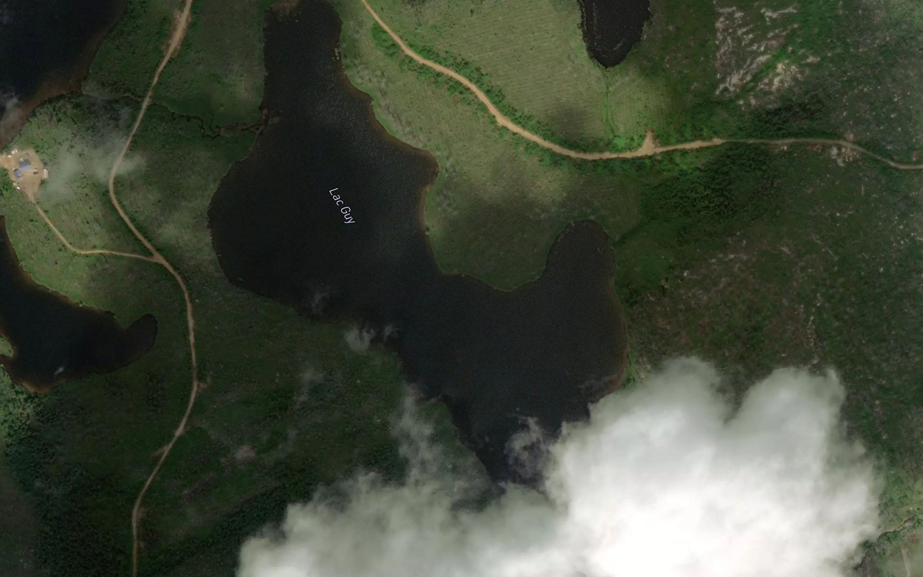 Satellite map of the Lac Guy