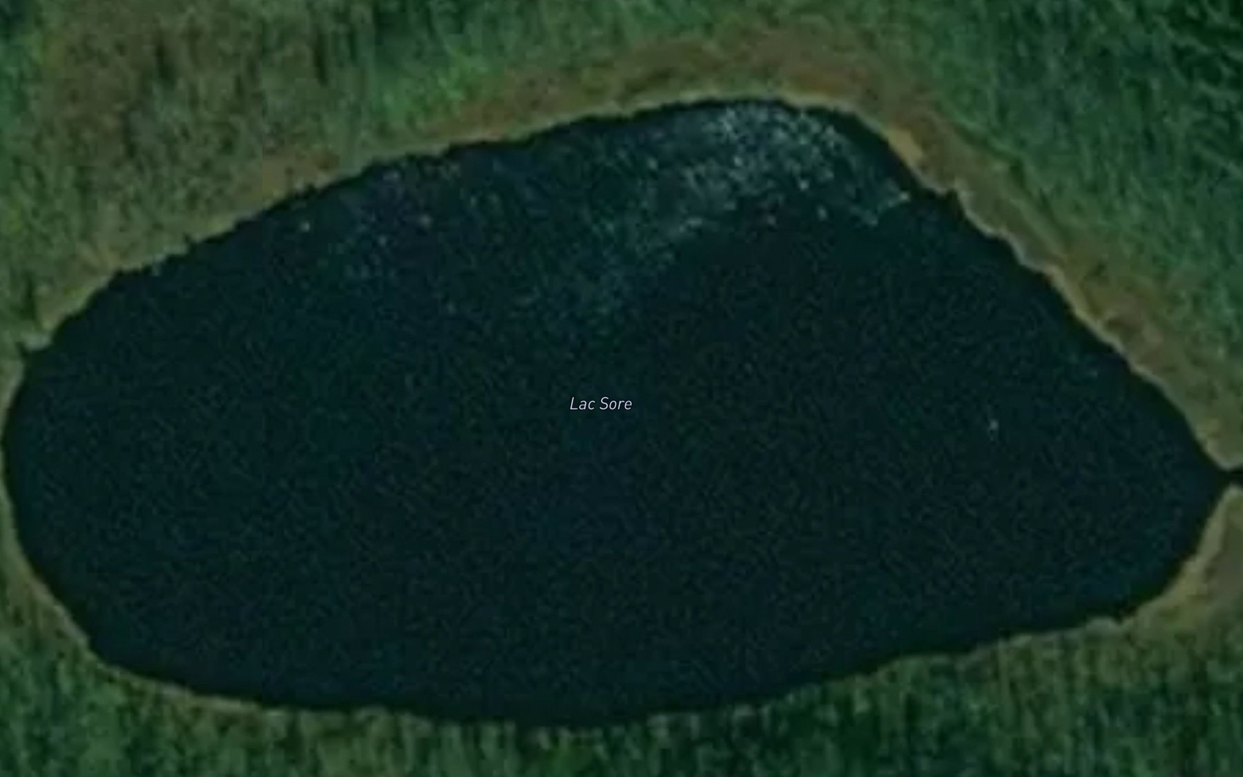 Satellite map of the Lac Sore