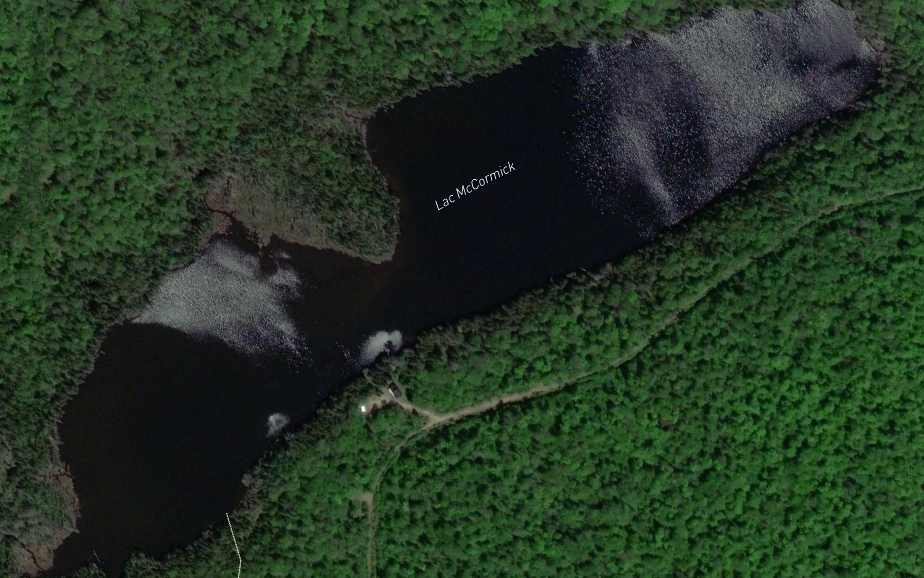 Satellite map of the Lac McCormick