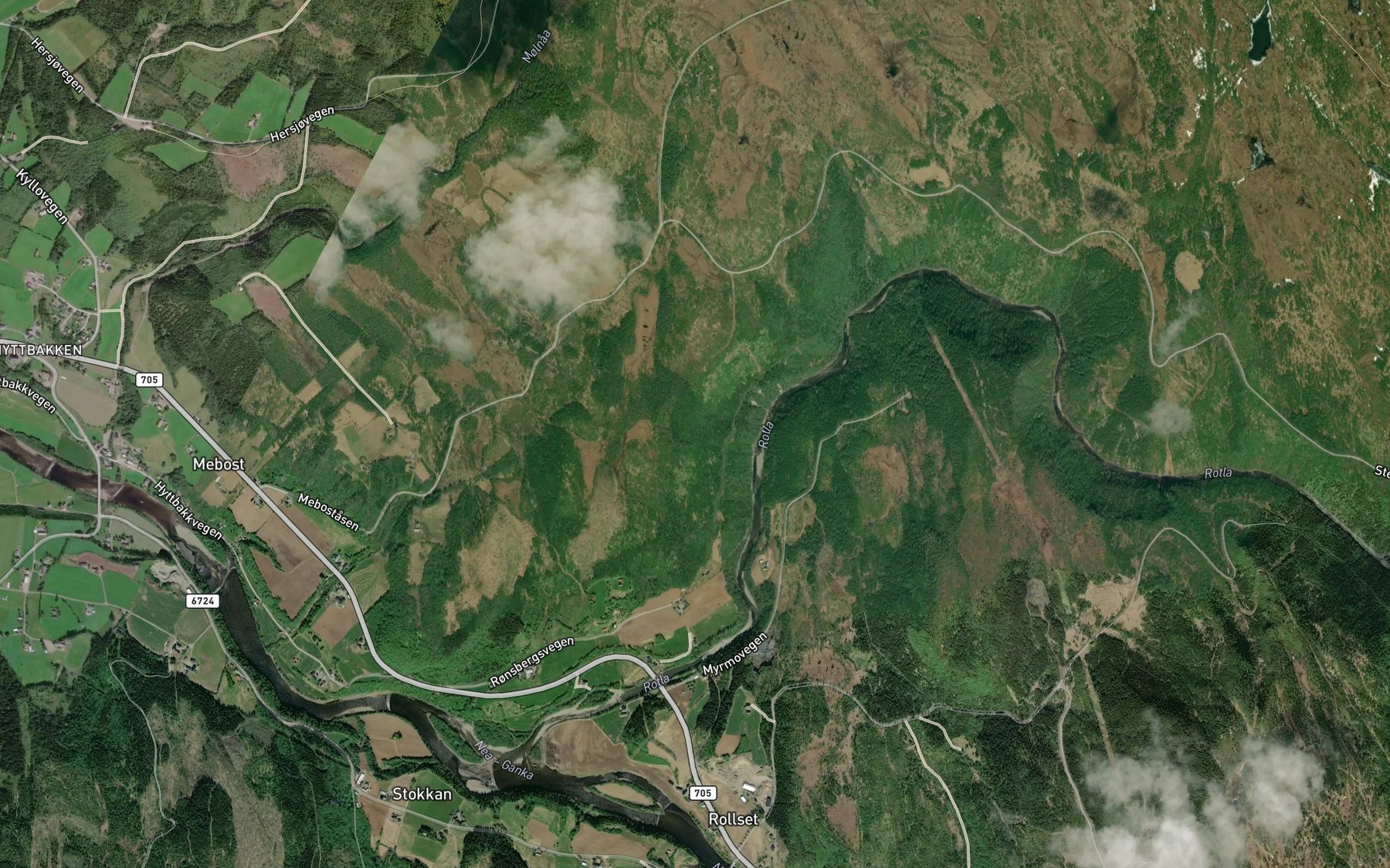 Satellite map of the Stenhaugbekken