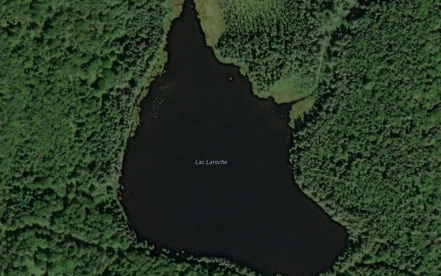 Satellite map of the Lac Laroche