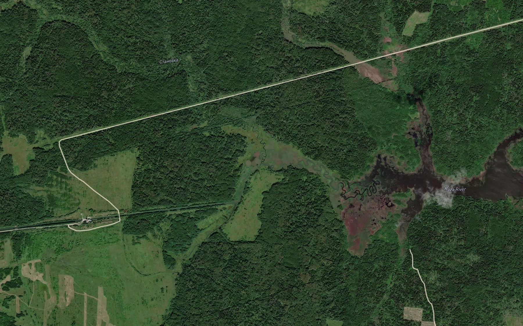 Satellite map of the Stanovka