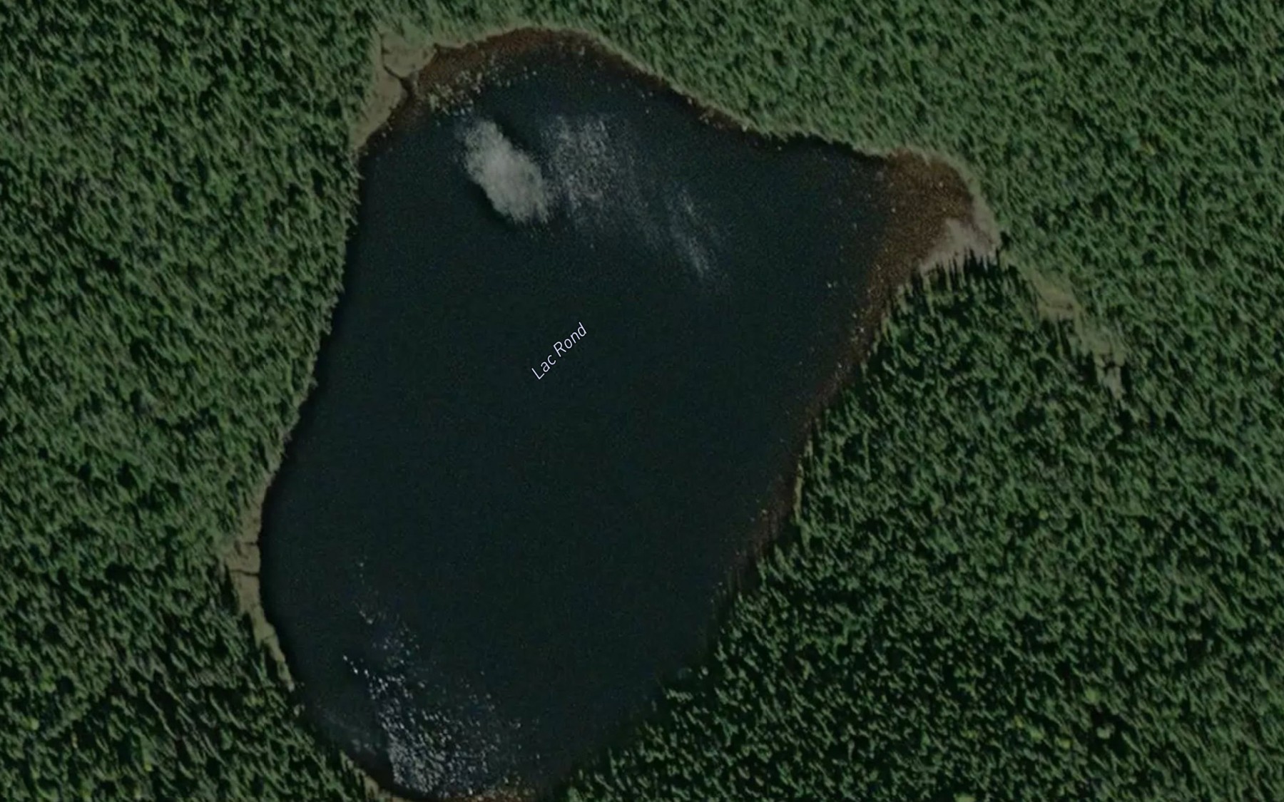 Satellite map of the Lac Rond