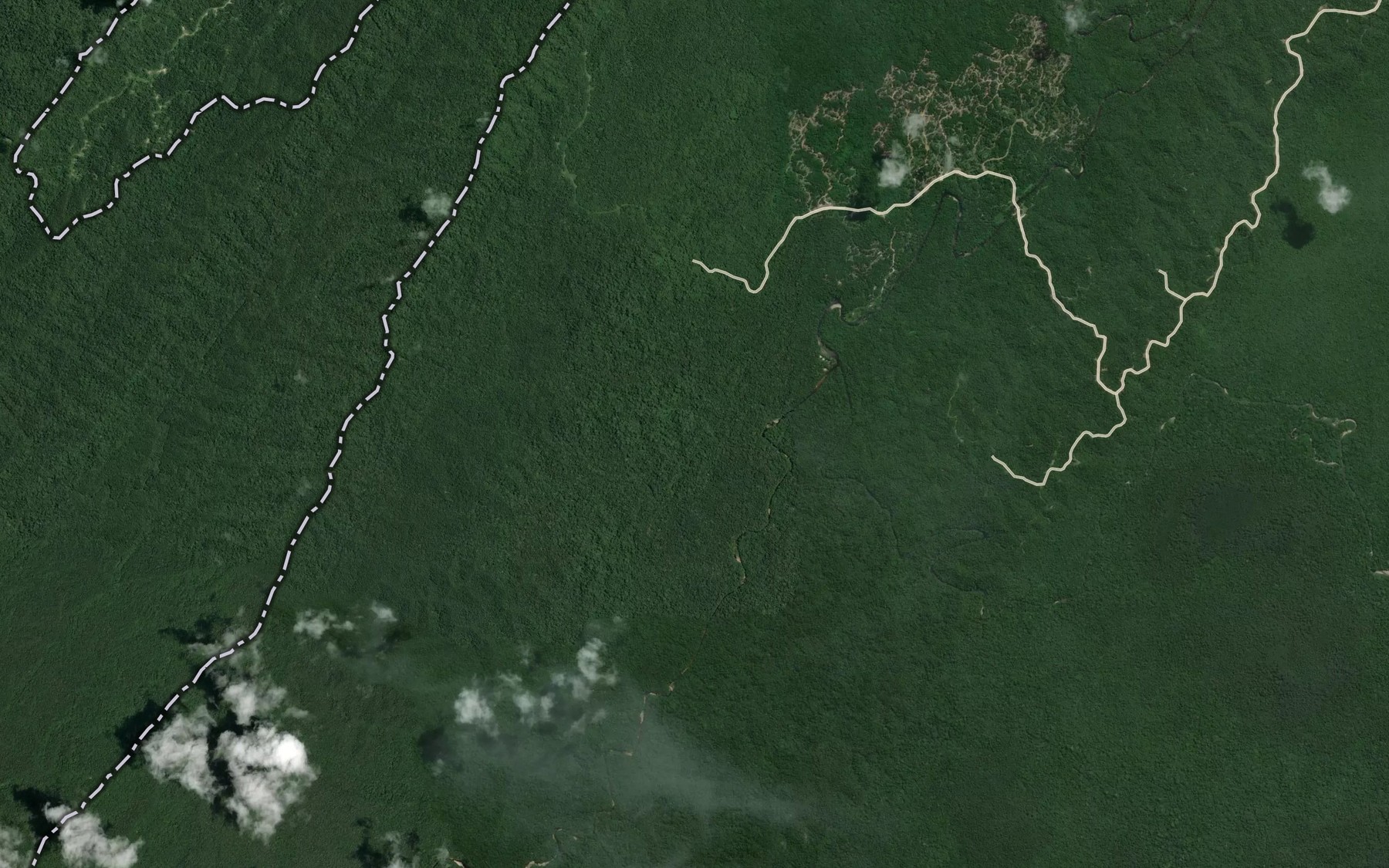 Satellite map of the Sungai Mentawai