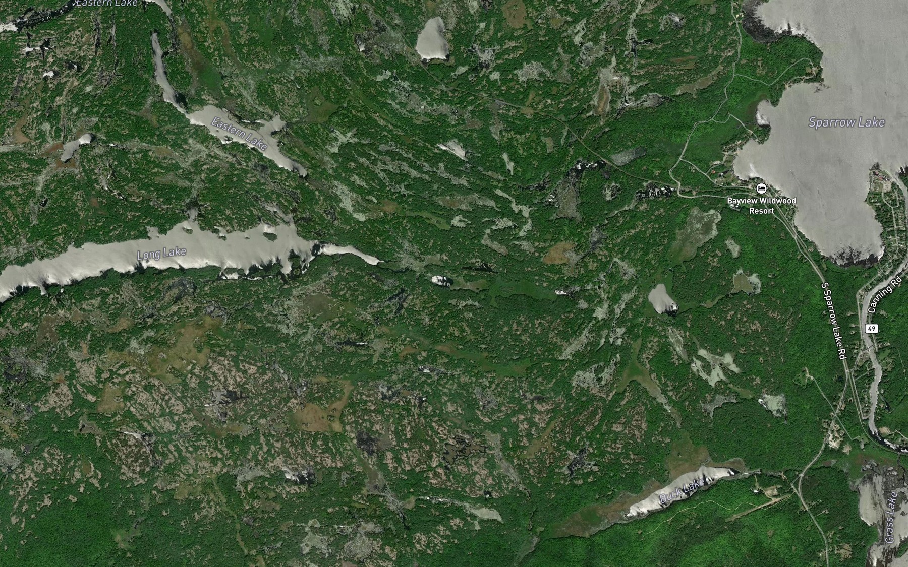 Satellite map of the Cull Lake