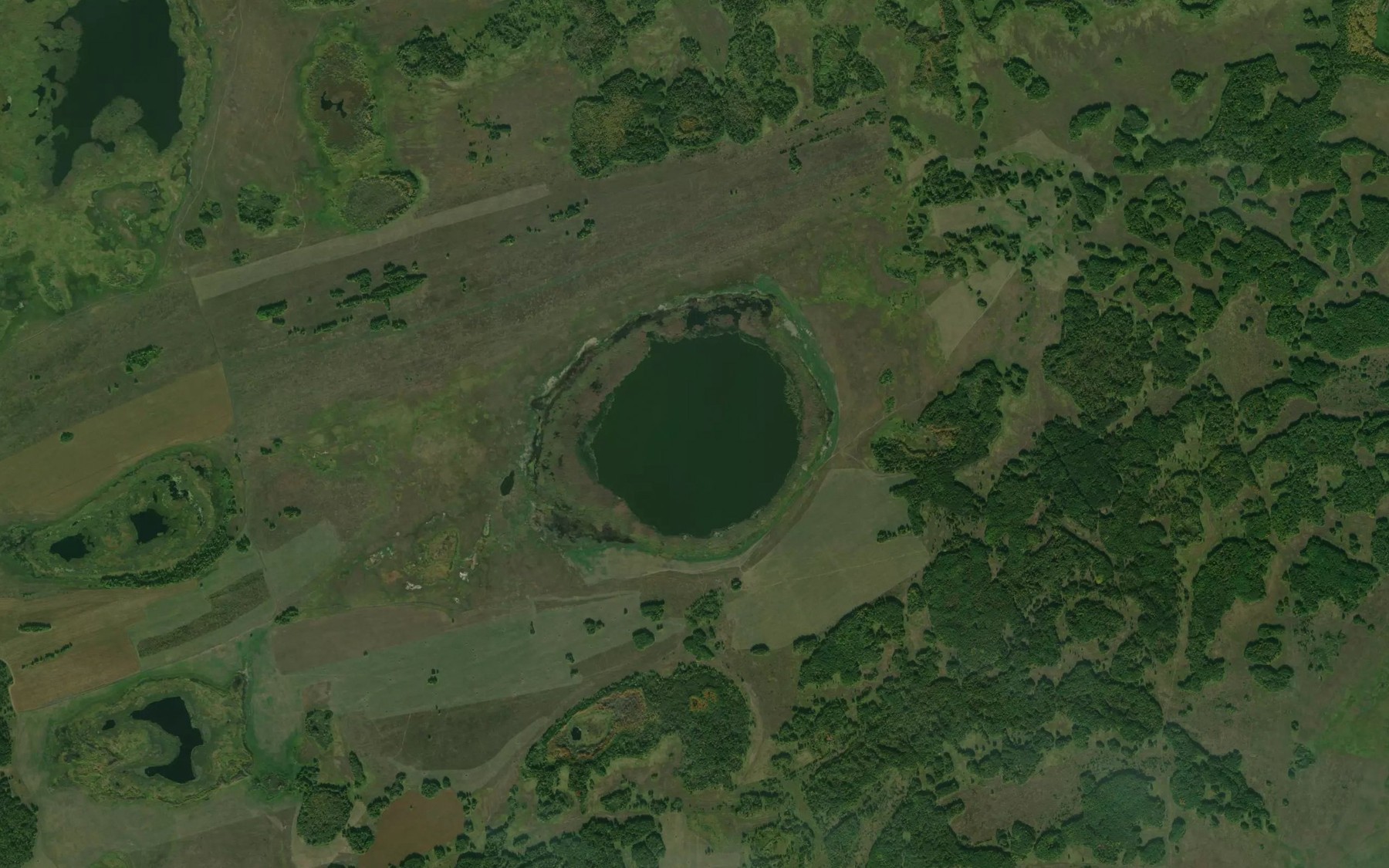 Satellite map of the Ozero Akul'