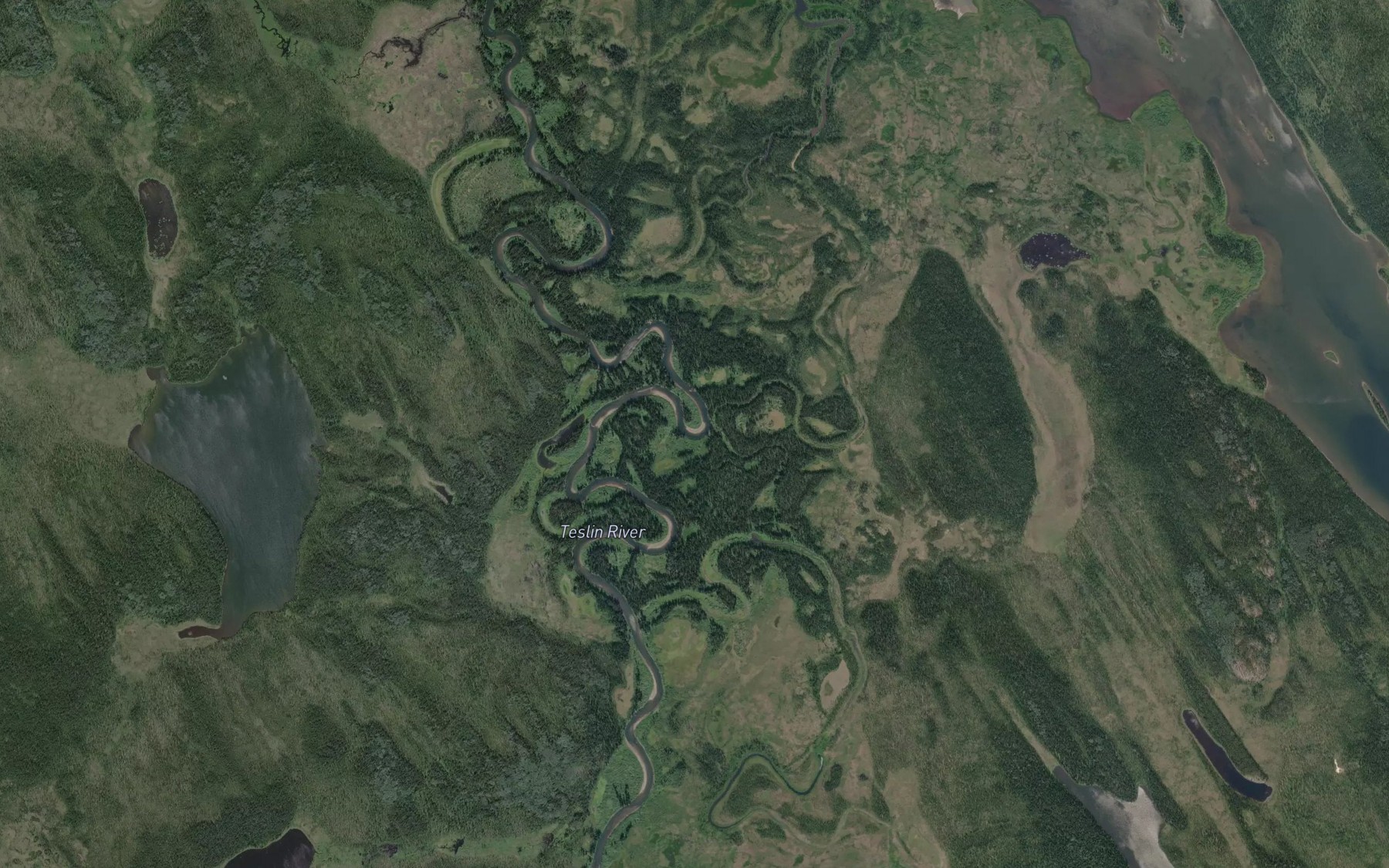 Satellite map of the Kedahda River