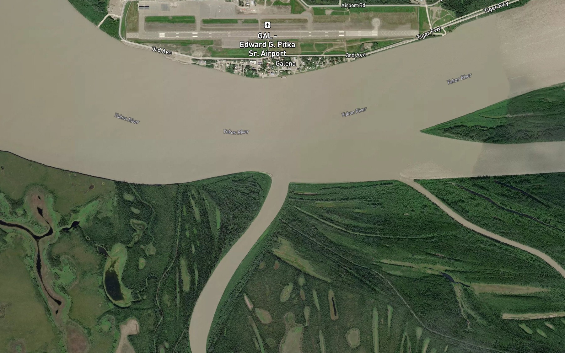 Satellite map of the Kala Slough