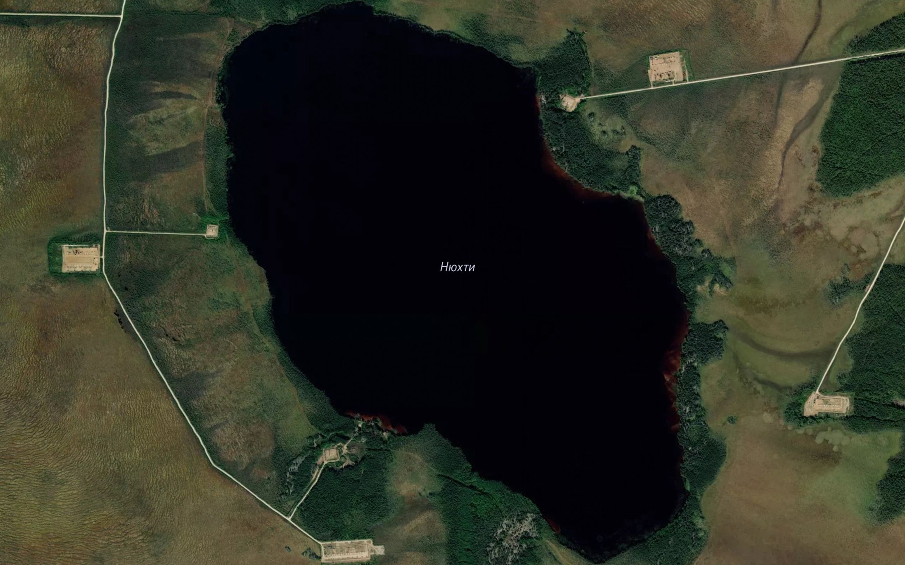 Satellite map of the Ozero Nyukhti