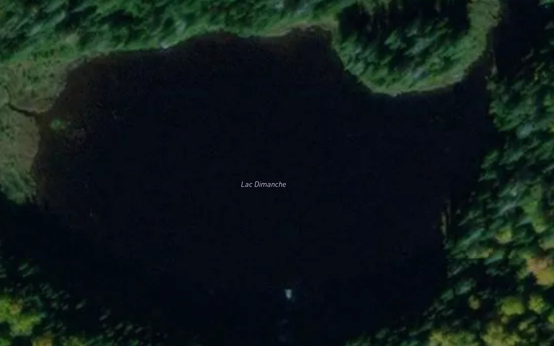 Satellite map of the Lac Dimanche