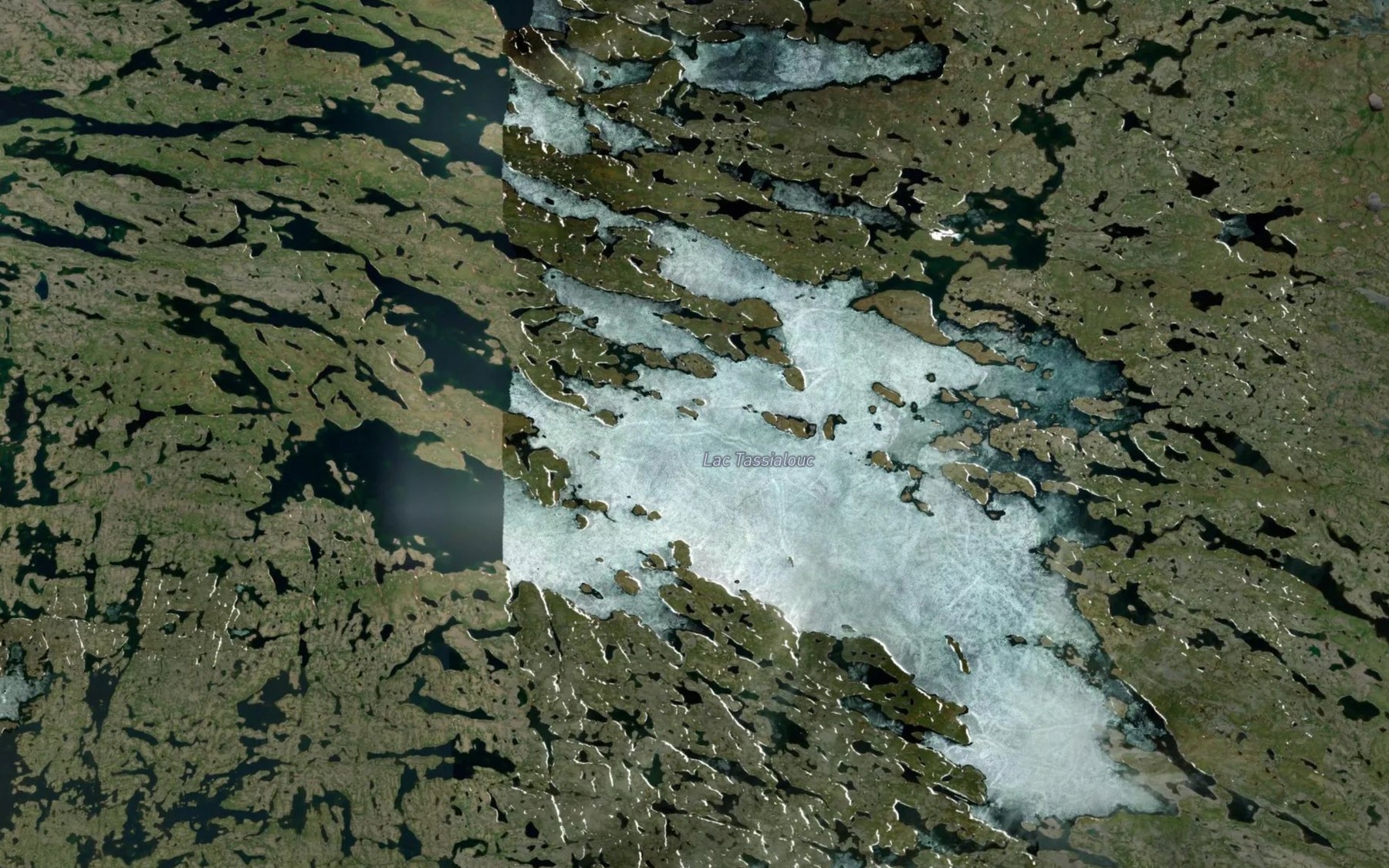 Satellite map of the Lac Tassialouc
