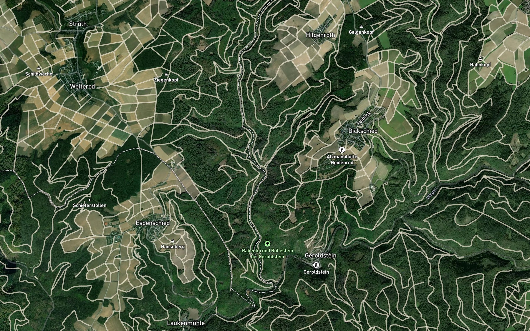 Satellite map of the Mehrbach