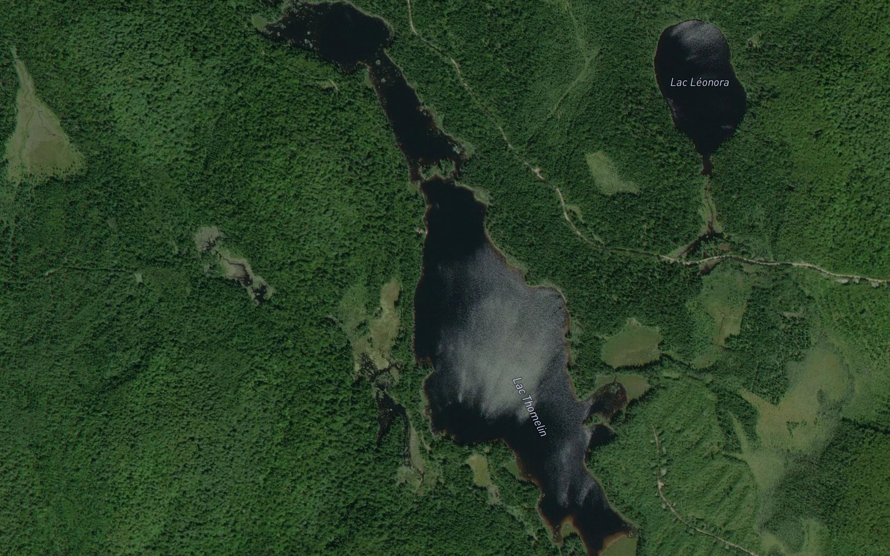 Satellite map of the Lac Thomelin