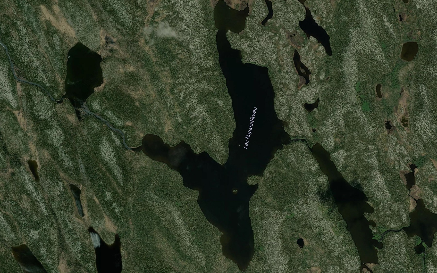 Satellite map of the Lac Napahatikwau