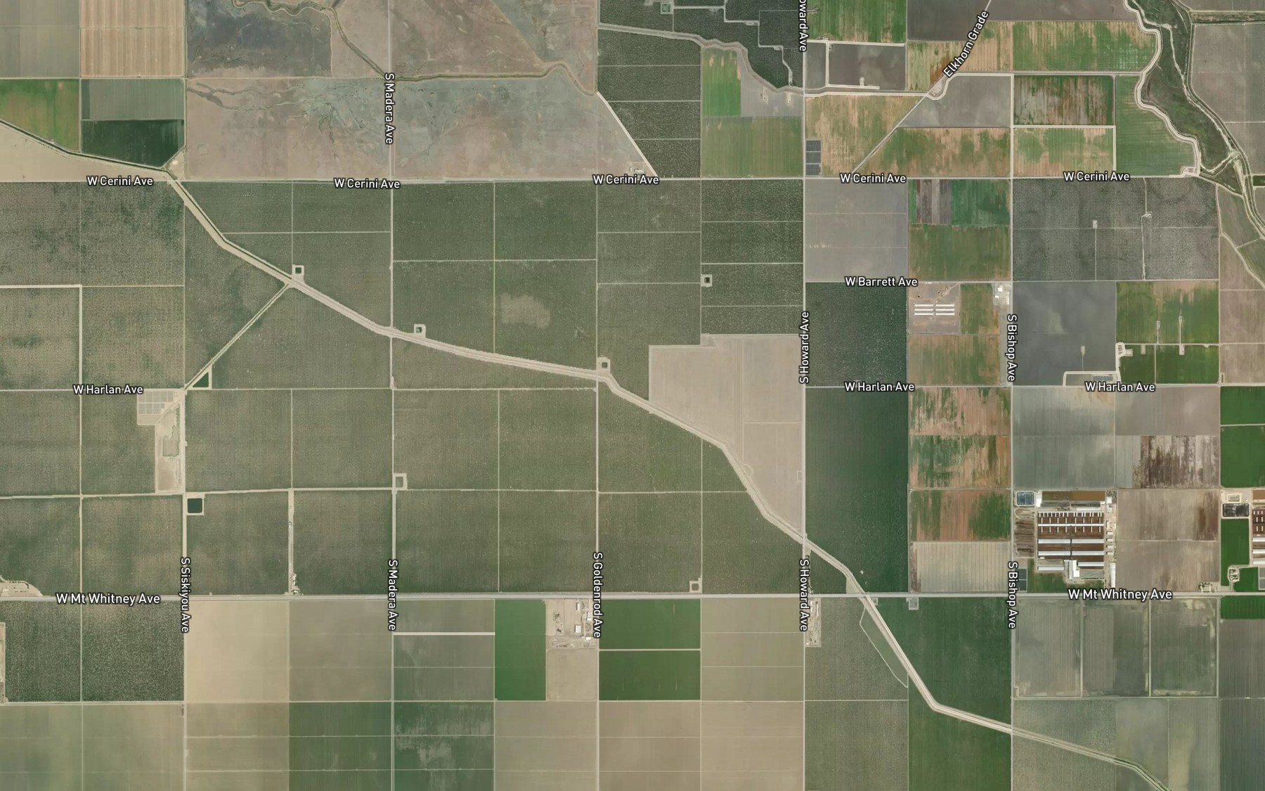 Satellite map of the Crescent Ditch