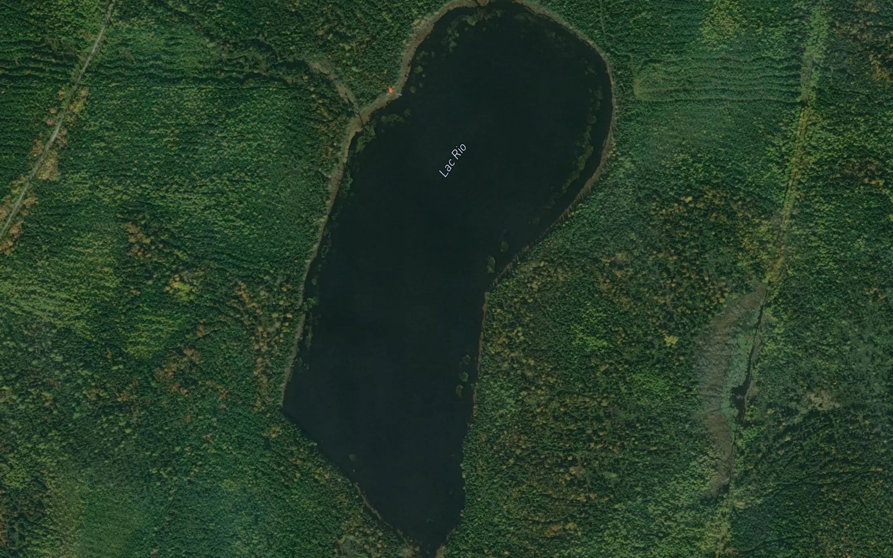 Satellite map of the Lac Rio