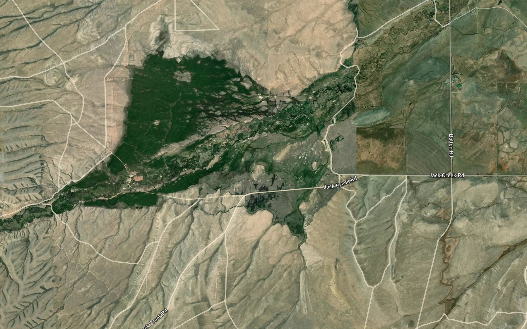 Satellite map of the Marion Ditch