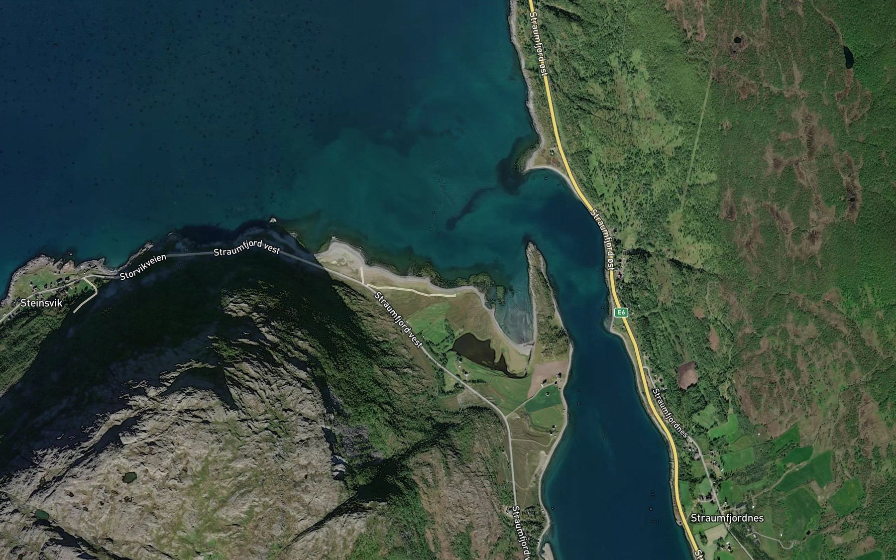 Satellite map of the Seglingsmerkebukta